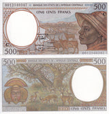 Central African States Congo 500 Francs 2000 P 101Ca UNC