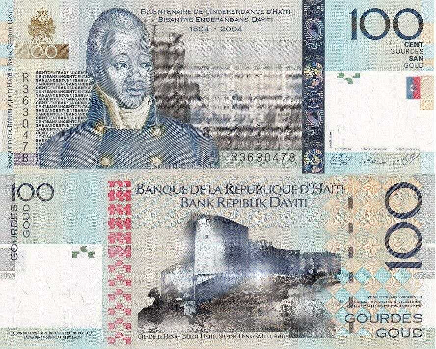 Haiti 100 Gourdes 2010 P 275 c UNC