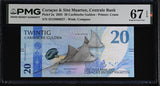 Curacao & Sint Maarten 20 Gulden 2025 P 2 a Superb Gem UNC PMG 67 EPQ