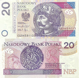 Poland 20 Zlotych 2025 P 184 NEW Date & Sign UNC