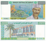 Djibouti 10000 Francs ND 2005 P 45 UNC Tropical reef Fish Hassan Aptiodon