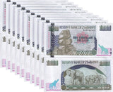 Zimbabwe 1000 Dollars 2003 P 12 b Small Digits UNC LOT 10 PCS