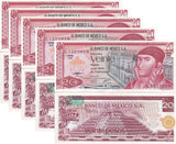 Mexico 20 Pesos 1977 P 64 d UNC Lot 5 PCS Quetzalcoatl pyramid