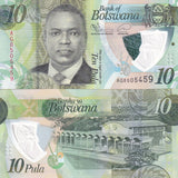 Botswana 10 Pula 2022 P 36A Polymer UNC