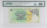 Papua New Guinea 2 Kina ND 1996 P 16 b Sign 7 Gem UNC PMG 66 EPQ