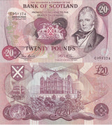 SCOTLAND 20 POUNDS 1981 P 114 XF/AU