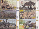 Queen Maud Land Set 6  ,10 20 50 100 200 500 silver unit Fantasy mammals # 1