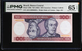 Brazil 100 Cruzeiros ND 1984 P 198 b Gem UNC PMG 65 EPQ