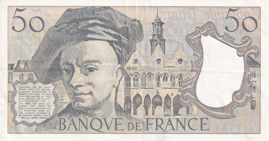 France 5 Francs 1992 P 152 f VF/XF