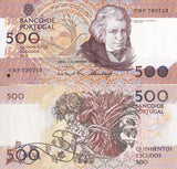 Portugal 500 Escudos 1993 Random Sign P 180 f UNC