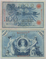 Germany Reichsbank 100 Mark 1908 P 33 a AUnc