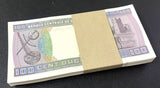 Mauritania 100 Ouguiya 2002 P 4 UNC LOT 100 PCS 1 Bundle NR