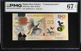 Papua New Guinea 50 Kina 2025 P 58 a Polymer Comm. Superb Gem UNC PMG 67 EPQ