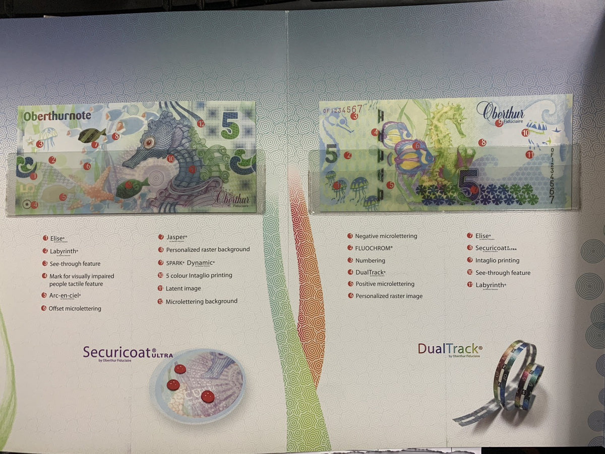 TEST NOTE set 2 UNC ,Seahorse , Oberthur, Securicoat, DualTrack, W folder