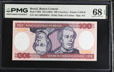 Brazil 100 Cruzeiros ND 1984 P 198 b Superb Gem UNC PMG 68 EPQ TOP POP
