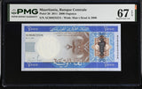 Mauritania 2000 Ouguiya 2011 P 20 Superb Gem UNC PMG 67 EPQ