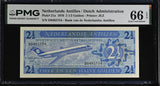 Netherlands Antilles 2 1/2 Gulden 1970 P 21 a Gem UNC PMG 66 EPQ