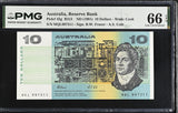 Australia 10 Dollars ND 1991 P 45 g Gem UNC PMG 66 EPQ PNB