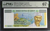Djibouti 10000 Francs ND 2005 P 45 Superb GEM UNC PMG 67 EPQ