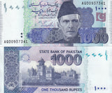 Pakistan 1000 Rupees 2025 P 50 new Sign UNC