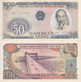 Vietnam 50 Dong ND 1985 P 97 UNC Little Yellow Tone