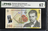 Romania 200 Leu 2025 P 122 o Polymer Superb Gem UNC PMG 67 EPQ