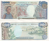 Rwanda 5000 Francs 1988 P 22 AUnc