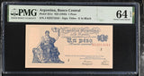 Argentina 1 Peso ND 1935 P 251 c Choice UNC PMG 64 EPQ