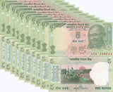 India 5 Rupees 2010 P 94 Ad UNC LOT 10 PCS