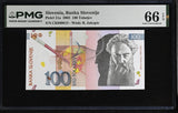 Slovenia 100 Tolarjev 2003 P 31 a Gem UNC PMG 66 EPQ ,WTM Jakopic