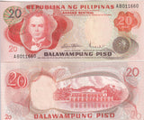 Philippines 20 Pesos 1949 ND 1970 P 150 a AUnc