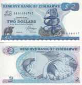 Zimbabwe 2 Dollars 1983 P 1 b UNC
