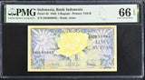 Indonesia 5 Rupiah 1959 P 65 3 LETTER Gem UNC PMG 66 EPQ