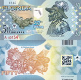 USA United State 50 Dollars 2022 POLYMER 27th Gator Shells