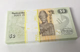 Egypt 50 Piastre Mixed Year P 70 UNC LOT 100 PCS 1 Bundle