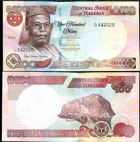 Nigeria 100 Naira 2010 P 28 UNC