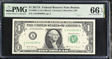 United States 1 Dollar USA 2017A P 544 A Boston A-A Gem UNC PMG 66 EPQ