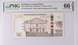 Suriname 100 Dollars 2012 P 166 b Gem UNC PMG 66 EPQ