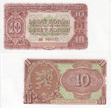 Czechoslovakia 10 Korun 1953 P 83 a UNC