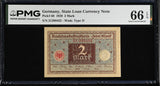 Germany 2 Mark 1920 P 60 Gem UNC PMG 66 EPQ