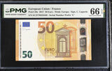 Euro 50 Euro 2017 France P 30 e EC Gem UNC PMG 66 EPQ