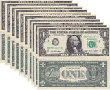 United States 1 Dollars USA 2021 P 549 New York NY "B" letter UNC LOT 10 PCS