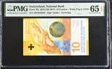 Switzerland 10 Franken 2016 ND 2017 P 75 b Gem UNC PMG 65 EPQ