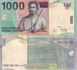 Indonesia 1000 Rupiah 2000/2016 P 141 UNC LOT 20 PCS