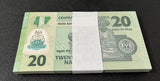 Nigeria 20 Naira 2025 P 34 Polymer UNC Lot 100 PCS 1 BUNDLE