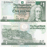 Scotland 1 Pound 1987 P 346 UNC