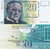 Finland 20 Markkaa 1993 P 122 UNC