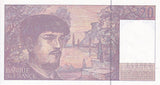 France 20 Francs 1995 P 151 h UNC Claude Debussy, lake scene, La Mer