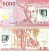 Chile 5000 Pesos 2013 P 163 Polymer UNC