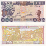 Guinea 100 Francs 1998 P 35 a UNC